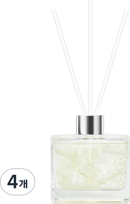 바이향 블루밍 홈 디퓨저, 딥블랙체리, 120ml, 4개