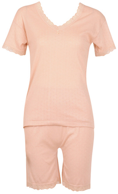 캐리루시 60수 면 V넥 런닝 통기성 3부 상하의 세트