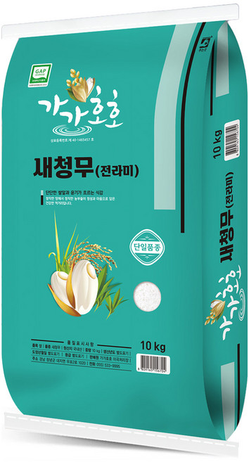 가가호호 새청무 쌀, 상등급, 10kg, 1개