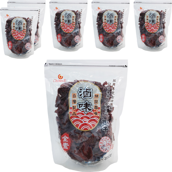 Chiao-E 巧益 豆干 豆乾 滷味 全素, 6包, 350g