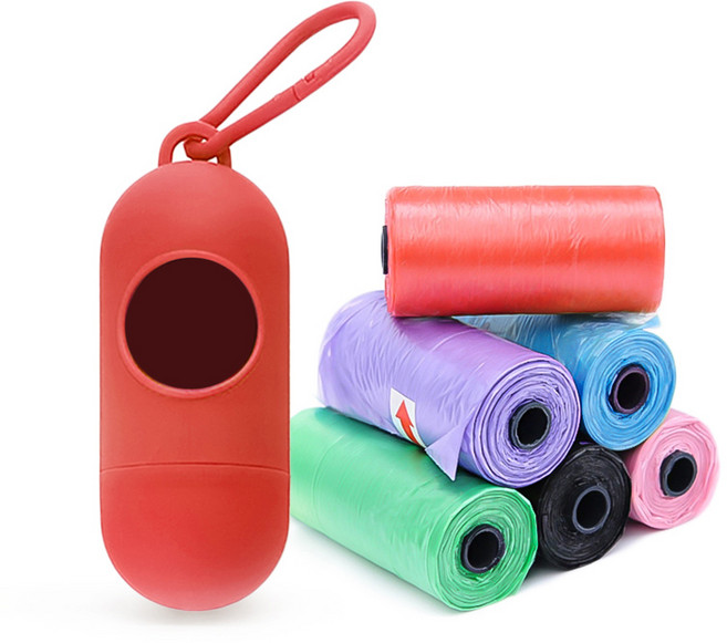 펫투비 반려동물 배변 봉투 케이스 + 리필백 세트, 레드 + 랜덤 발송, 90개입, 1세트