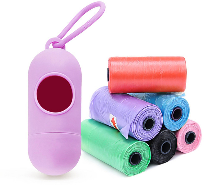 펫투비 반려동물 배변 봉투 케이스 + 리필백 세트, 퍼플 + 랜덤 발송, 90개입, 1세트