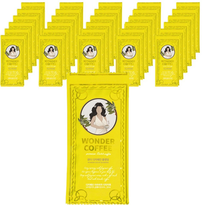 헬리빈 원더 더치커피 파우치 디카페인 블렌딩, 1개, 30개입, 30ml