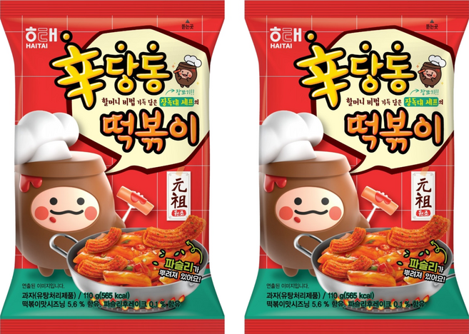 해태제과 신당동 떡볶이, 110g, 2개
