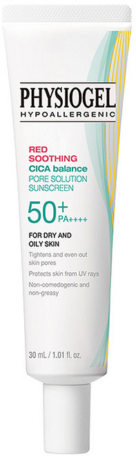 PHYSIOGEL 潔美淨 CICA毛孔隱形防曬乳 SPF50+ PA+++ 30ml 控油清爽 修飾毛孔, 1條