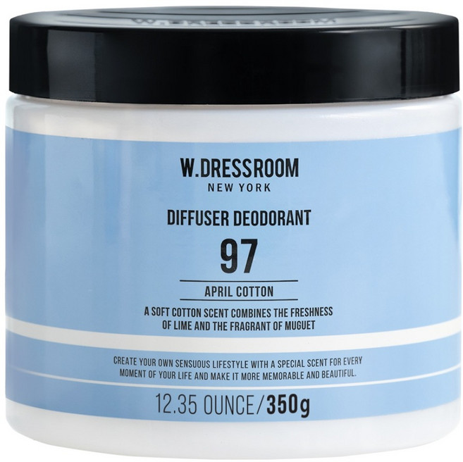 더블유드레스룸 퍼퓸 실내탈취제 97 에이프릴코튼, 350g, 1개