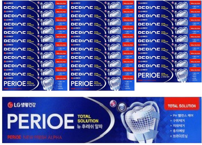 페리오 뉴 후레쉬 알파 치약, 170g, 30개