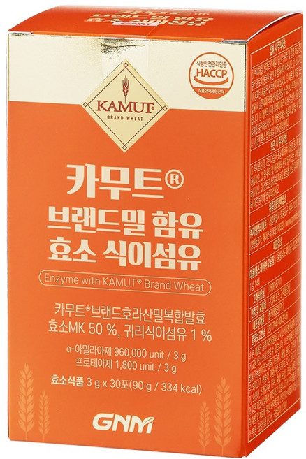 GNM 卡姆特酵素膳食纖維, 90g, 1個