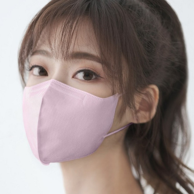 굿필링 비말 차단 새부리형 마스크 kf-ad 대형 컬러 덴탈마스크, 5개입, 10개, 핑크