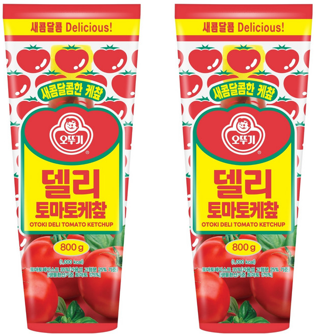오뚜기 델리 토마토 케찹, 800g, 2개