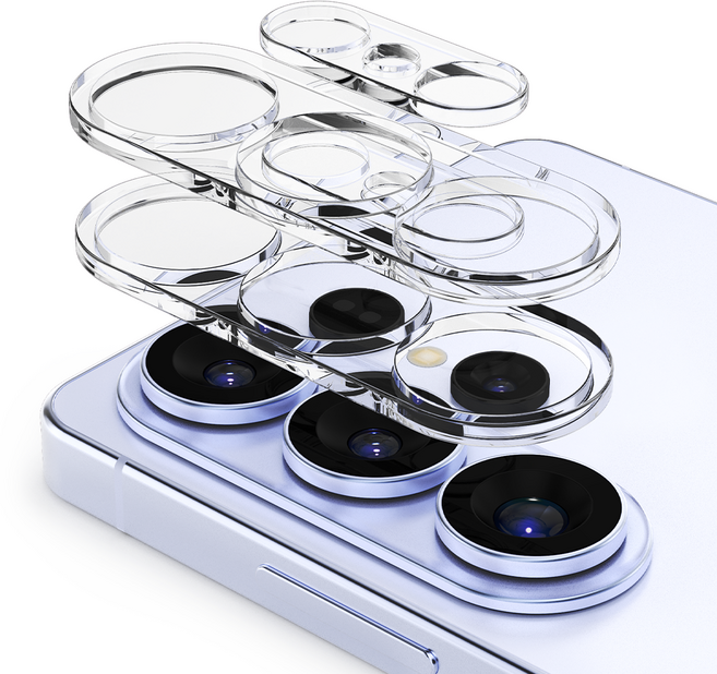 요거 카메라 렌즈 풀커버 강화유리 휴대폰 액정보호필름 2p, 1세트