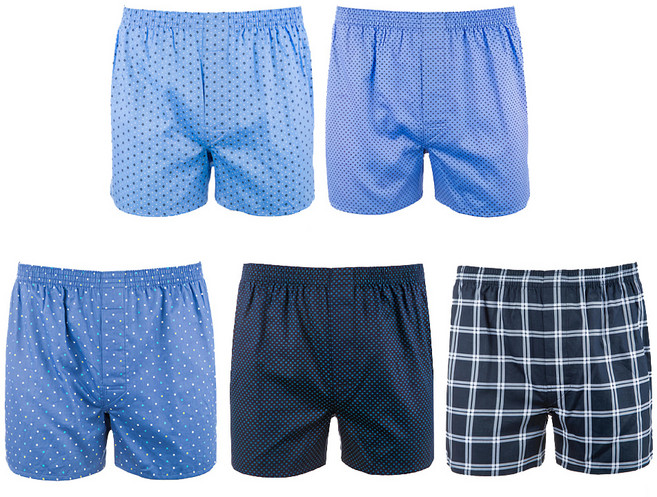 BASE ALPHA ESSENTIALS 男款棉質寬鬆四角褲5件組