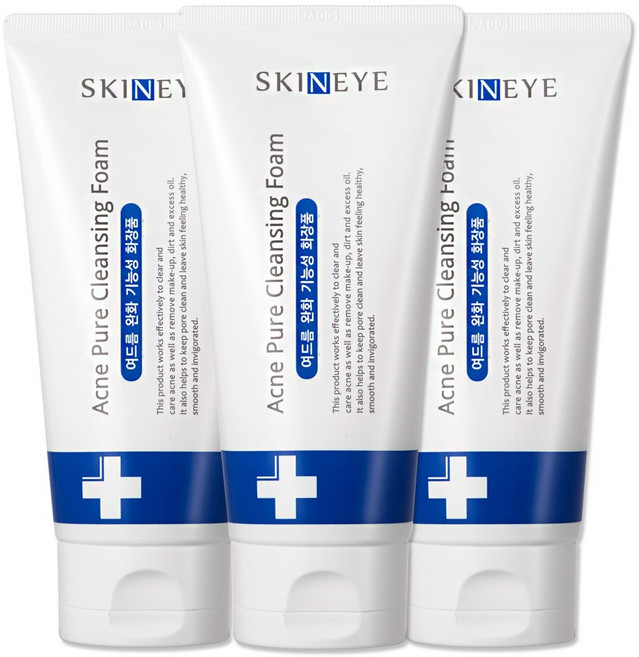 스킨아이 아크네 퓨어 클렌징 폼, 120ml, 3개
