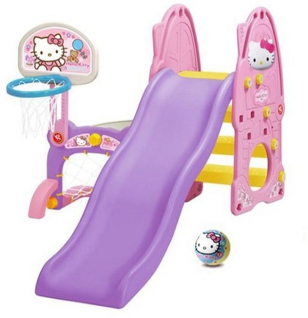 헬로키티 4in1 하우스미끄럼틀, 혼합 색상, 1개