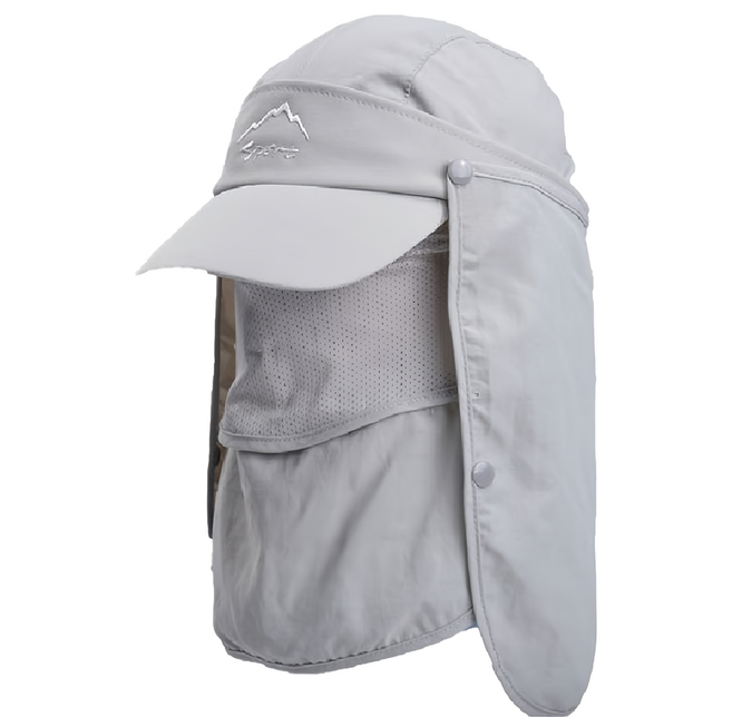 遮陽帽#9071, 淺灰色, 1個