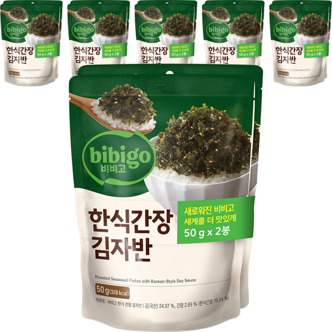 비비고 한식간장김자반, 50g, 12개