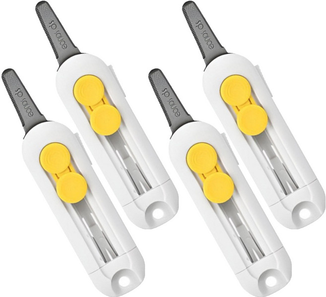 마다꾸미 다용도 안전 커터칼, 화이트, 4개