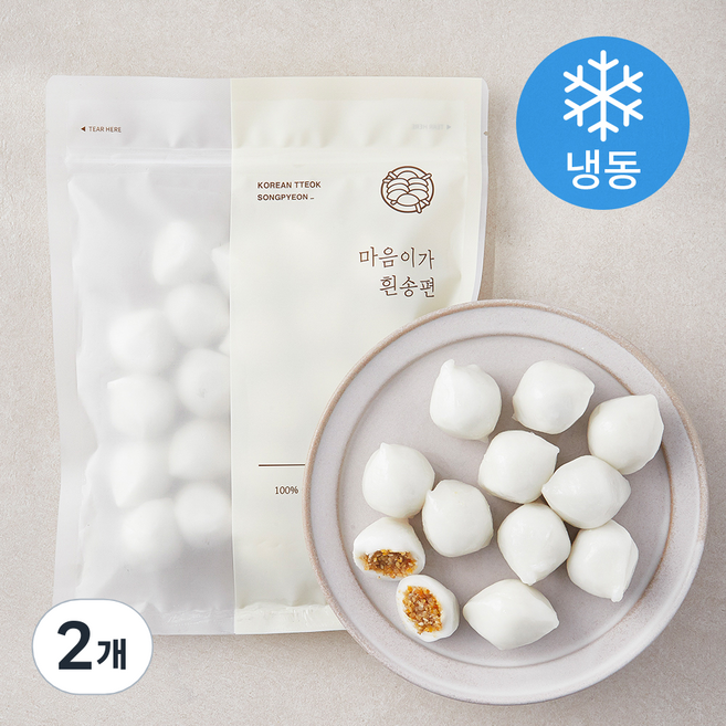 마음이가 흰 송편 (냉동), 500g, 1개입, 2개