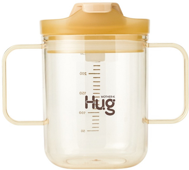 마더케이 허그 PPSU 이유식 양손컵, 투명, 1개, 250ml