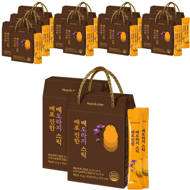 뉴트리디데이 배로 진한 배도라지 스틱 30p, 300g, 20개