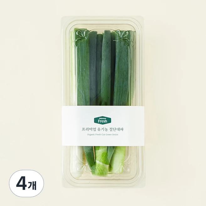프리미엄 유기농 절단대파, 300g, 4개 - 쿠팡