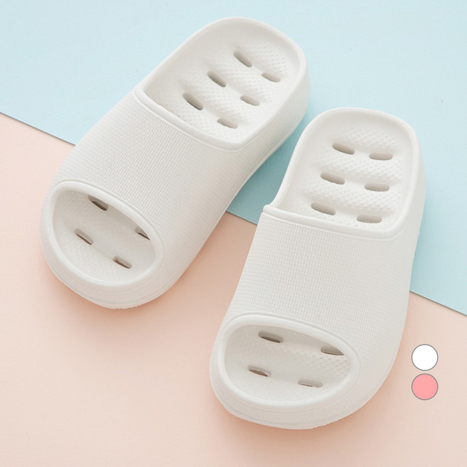 롤리트리 아동용 베이직 EVA 욕실 슬리퍼, OFF WHITE, 1개