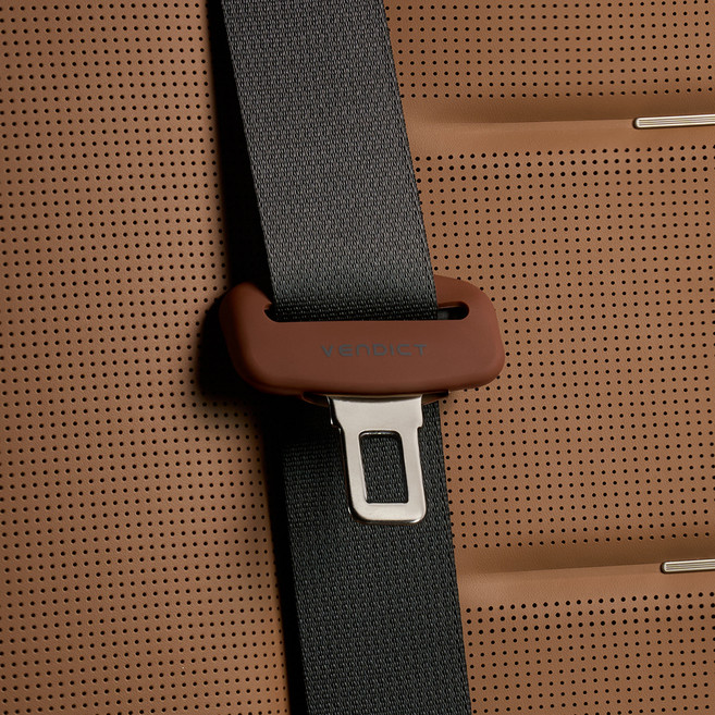 벤딕트 안전벨트클립 커버, 브라운, 2개