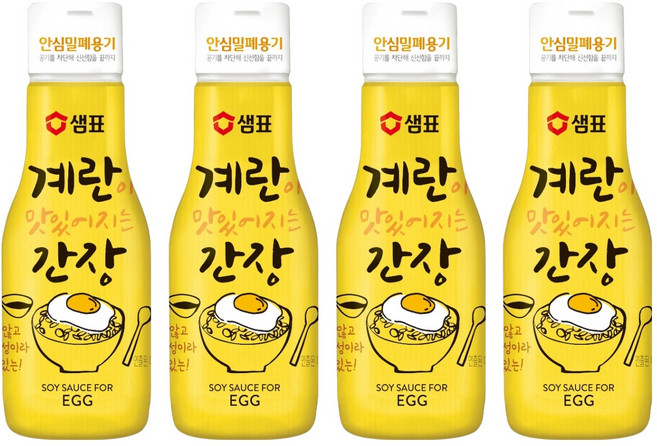 샘표 계란이 맛있어지는 간장, 200ml, 4개
