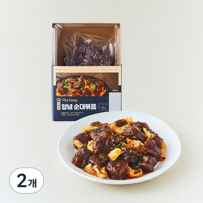 프레시지 The Easy 신림동 양념순대볶음, 328g, 2개