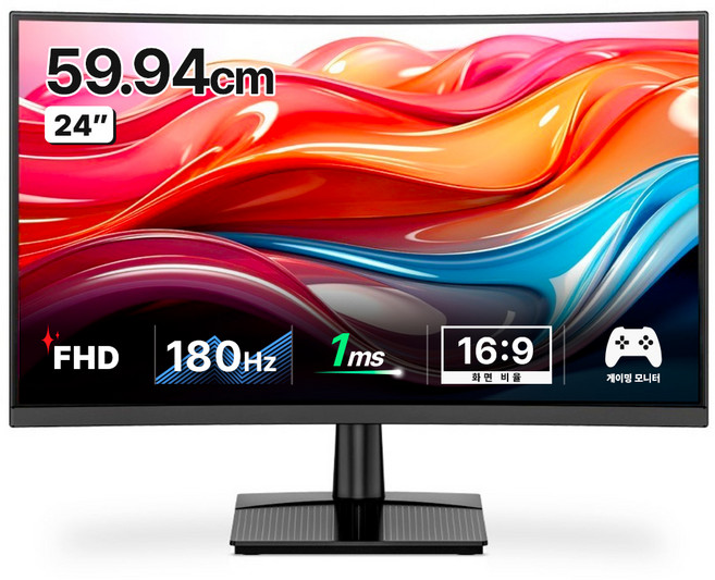 HANSUNG SUPERSTORE FHD 180Hz 電競曲面螢幕, TFG24F18V(一般), 59.94cm