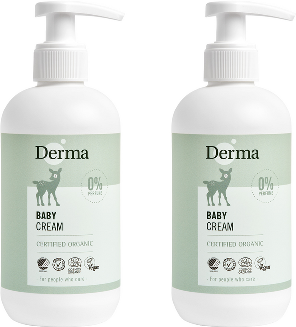 Derma 寶寶有機滋潤護膚霜, 250ml, 2瓶