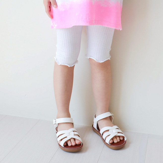 로로샤 아동용 골지 6부 레깅스