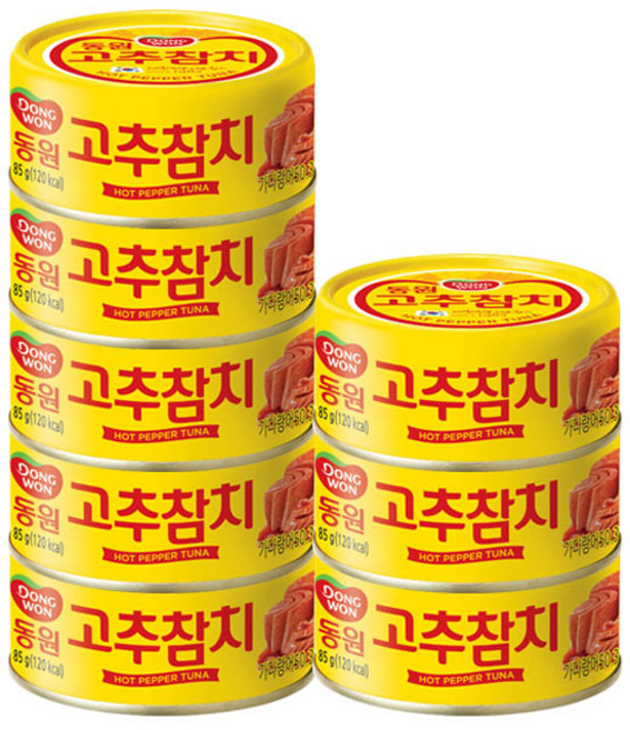 동원참치 고추 참치, 85g, 8개