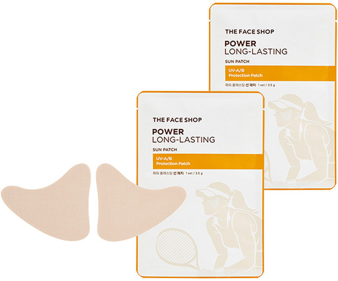 더페이스샵 파워 롱래스팅선 선패치 내추럴 베이지, 3.5g, 2개