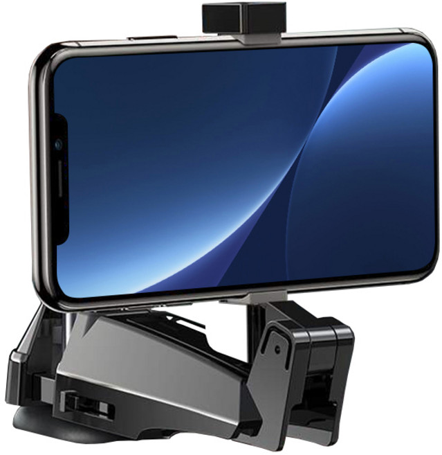 베이스어스 차량용 뒷좌석 스마트폰 거치대&후크, 1개, 블랙