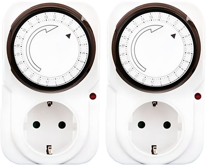 일레콘 24시간 콘센트 타이머 1구 TS-MD3, 7.5cm, 2개