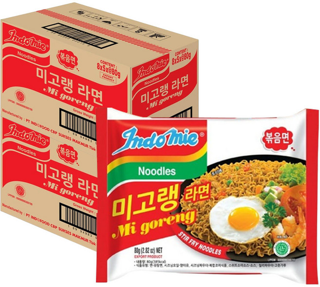 인도미 미고랭 라면 80g, 80개