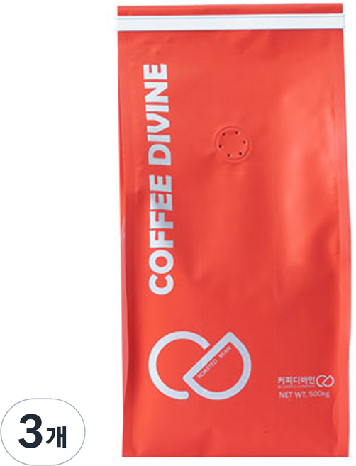 커피디바인 자메이카 블루마운틴 블렌드 원두커피, 핸드드립(중간), 500g, 3개