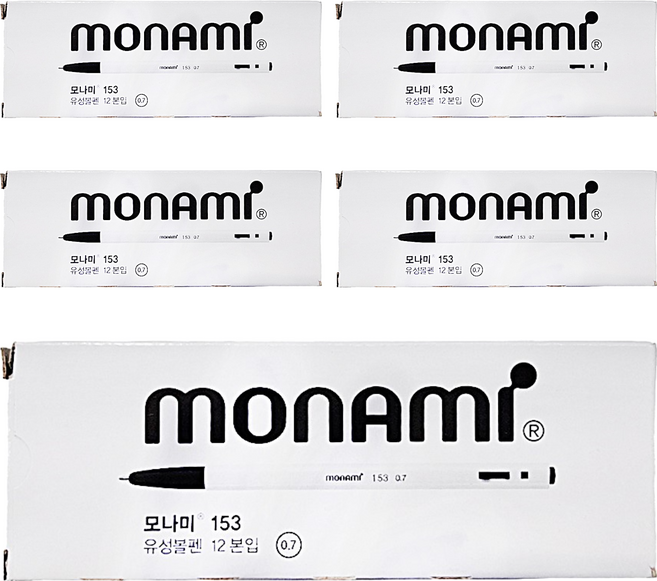 monAmi 153 油性圓珠筆 0.7mm, 黑色, 60支