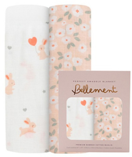 벨몽 뱀부코튼 신생아 속싸개 2pk