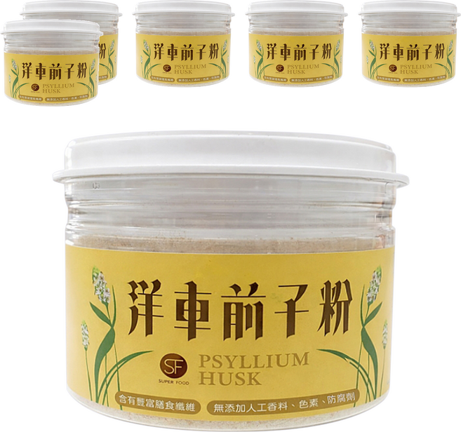 SUPER FOOD 洋車前子粉, 100g, 6個