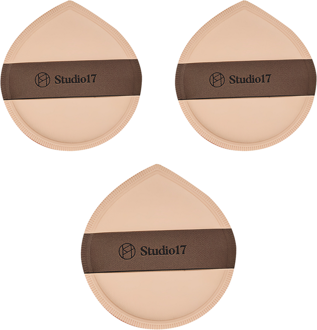 스튜디오17 팡팡 대왕 퍼프, 혼합색상, 3개