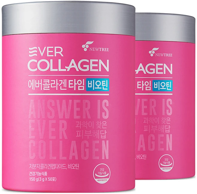 에버콜라겐 타임 비오틴, 150g, 2개 - 쿠팡