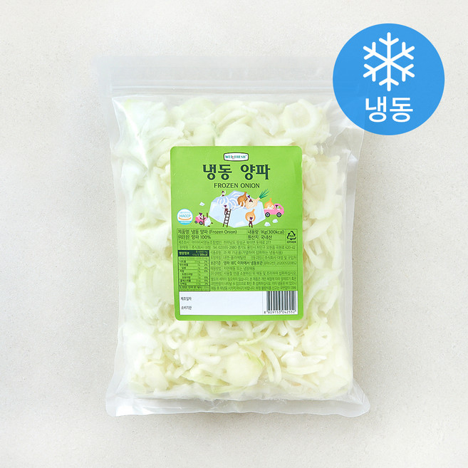 웰프레쉬 국내산 양파 슬라이스 (냉동), 1개, 1kg