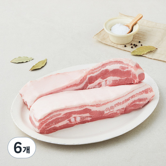 고급진 캐나다산 삼겹살 수육보쌈용 (냉장), 6개, 1kg