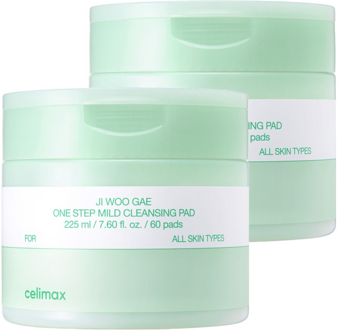 셀리맥스 지우개 원스텝 마일드 클렌징 패드, 60매입, 2개