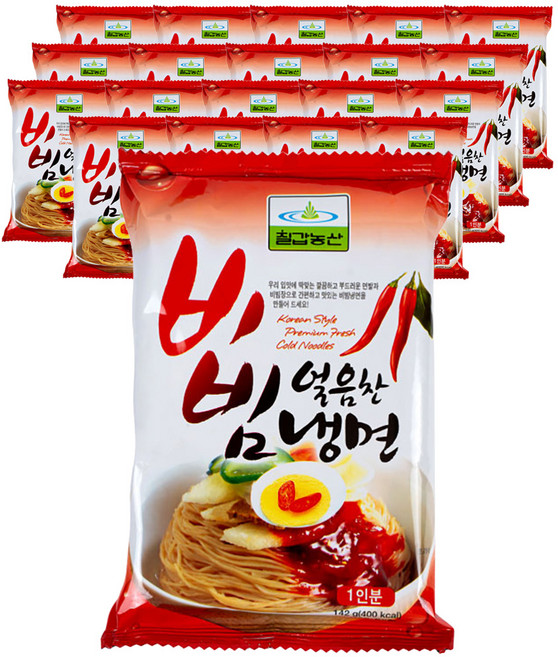 Chilkab Nongsan 韓式辣冷拌麵, 142g, 20包