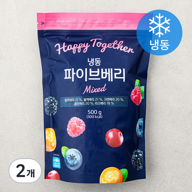 파이브 베리 (냉동), 500g, 2개