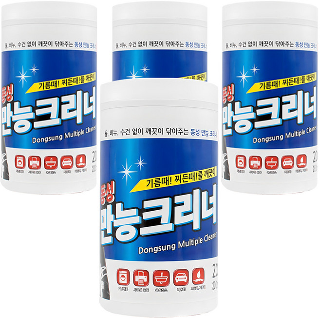동성크리너 동성 만능크리너 200매, 4개