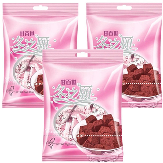 KAISER 甘百世 冬之願巧克力, 70g, 3袋